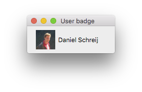 User Badge Logged In